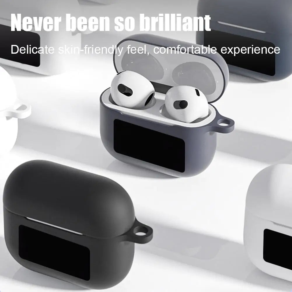 Wireless Earphones protective case Bluetooth 5.4 Touch Screen  PIXFAB A9 PRO Silicone anti-fall soft shell