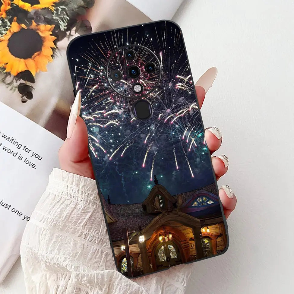 6.8'' For Tecno Spark6 KE7 Back Cover For Techno Spark 6 Case Shockproof Luxury Cute Cartoon Funny Cool Silicone Bumper Funda