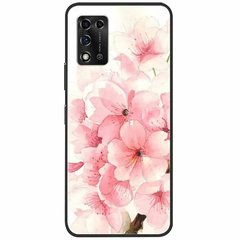 For ZTE Libero 5G II Case Marble Soft Silicone Protective Back Covers for ZTE Libero 5G III A202ZT 2022 5GIII Flower Coque TPU