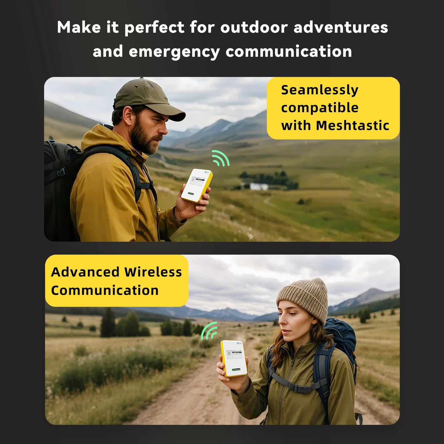 Heltec MeshPocket Qi2 Magnetic Power Bank Meshtastic Powered 5000/10000mah 15W Wireless Fast Charging Wireless iPhone Android