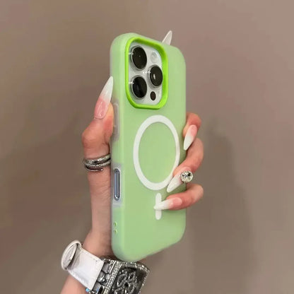 Luxury Candy For Magsafe Wireless Charge Matte Phone Case For iPhone 11 12 13 14 15 16 Pro Max Plus Magnetic Bumper Cases Cover
