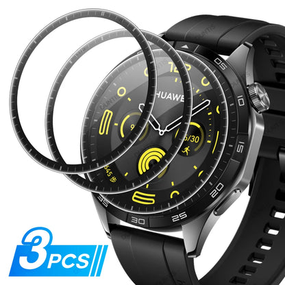 Screen Protector for Huawei Watch GT 4 GT4 46mm 3D Curved Screen Protector Ultra-HD Full Coverage Protective Film Accessories