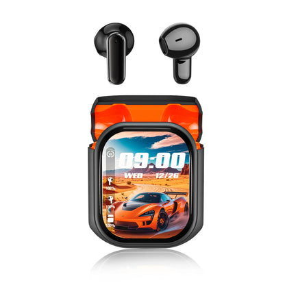 2026 New Ne200 Country 134  Translate Full Color Touch Screen TWS Earbuds - ANC Noise Cancelling Wireless Headphones