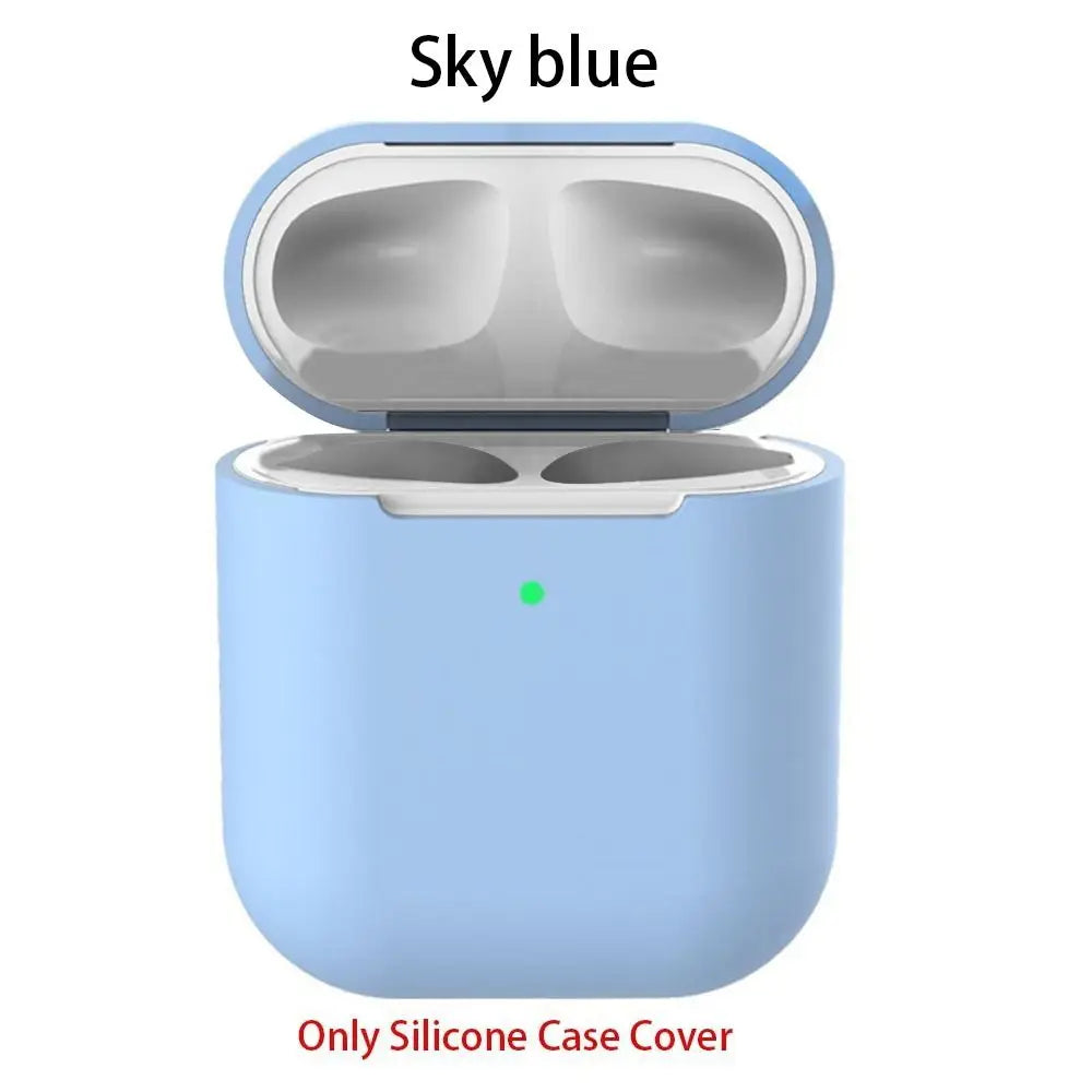 New Ultra Thin Slim Silicone Case Cover Wireless Earphones Pouch Protective Skin Sleeve Protector For Airpods 2