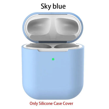 New Ultra Thin Slim Silicone Case Cover Wireless Earphones Pouch Protective Skin Sleeve Protector For Airpods 2