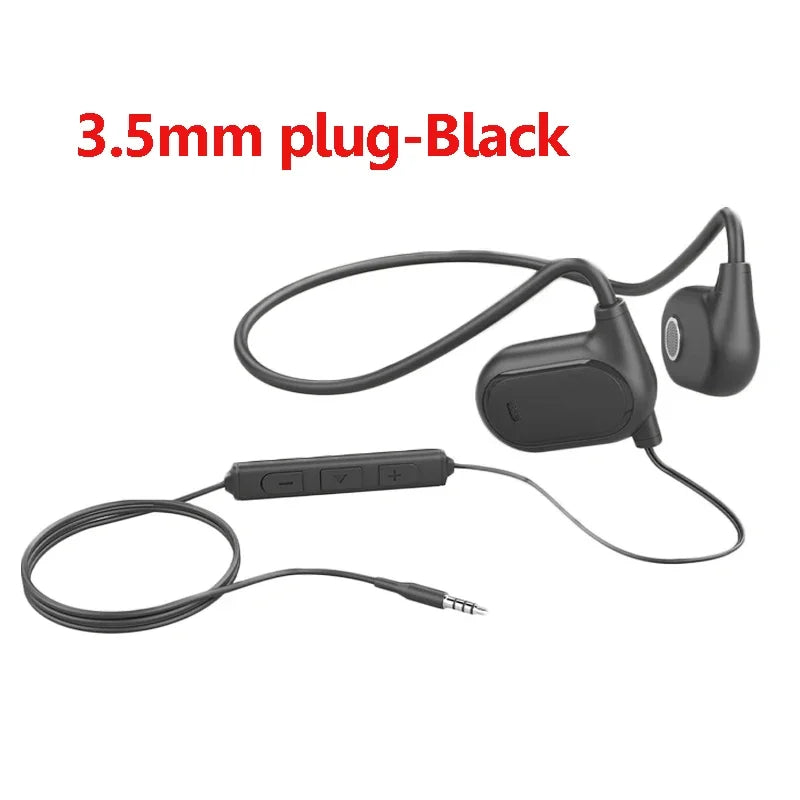 Open Ear Wired Headphones Air Conduction Gaming Headset 3.5mm Type-c USB Plug Stereo Earphones for Computer Laptop Mobile Phone