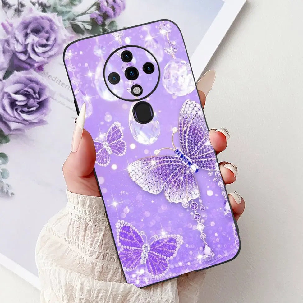 6.8'' For Tecno Spark6 KE7 Back Cover For Techno Spark 6 Case Shockproof Luxury Cute Cartoon Funny Cool Silicone Bumper Funda