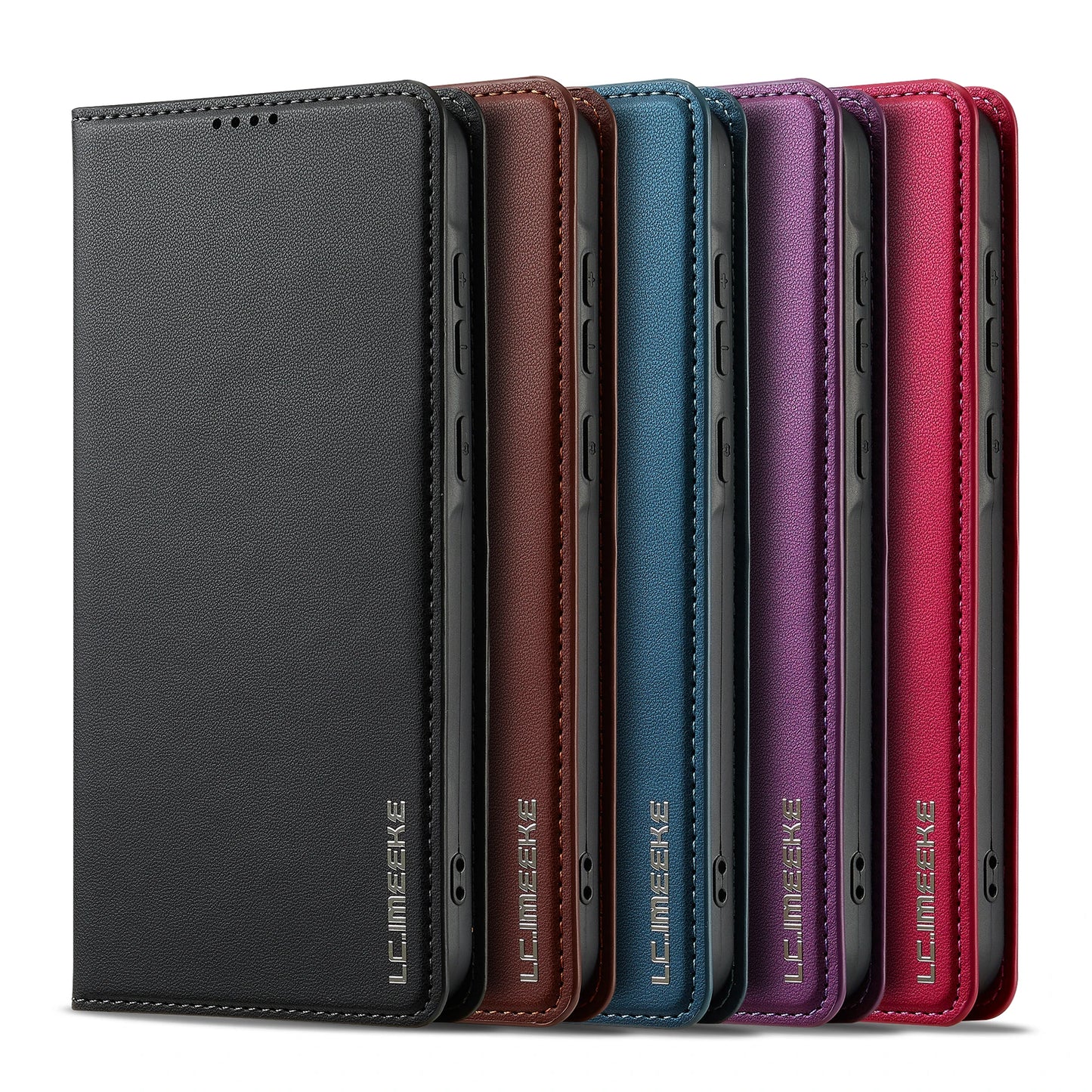 Business Magnetic Flip Leather Case For iPhone 17 Air 16 15 14 Pro Max 16E 13 12 11 Pro XS Max XR X 8 7 Plus SE Card Phone Cover