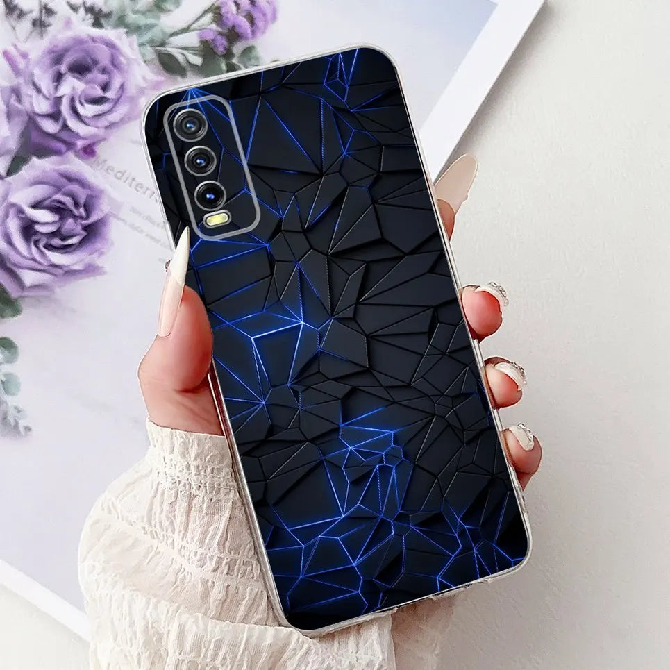 Soft Clear Siliocne Cover For Vivo V2027 V2028 V2029 Phone Case Vivo Y11s Y12s Y20 Y20s Y20i Y20G Cartoon Animals Flower Coque