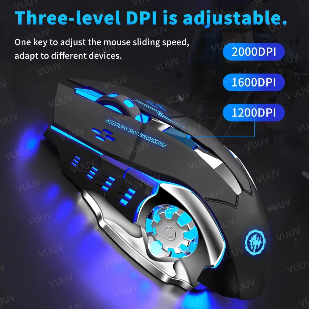 Wireless Gaming Mouse Bluetooth