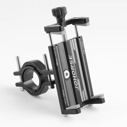 New Bicycle Phone Holder Aluminum Alloy Four-claw Phone Mount Mountain And Road Bike Riding Phone Mount Universal Bicycle Equ
