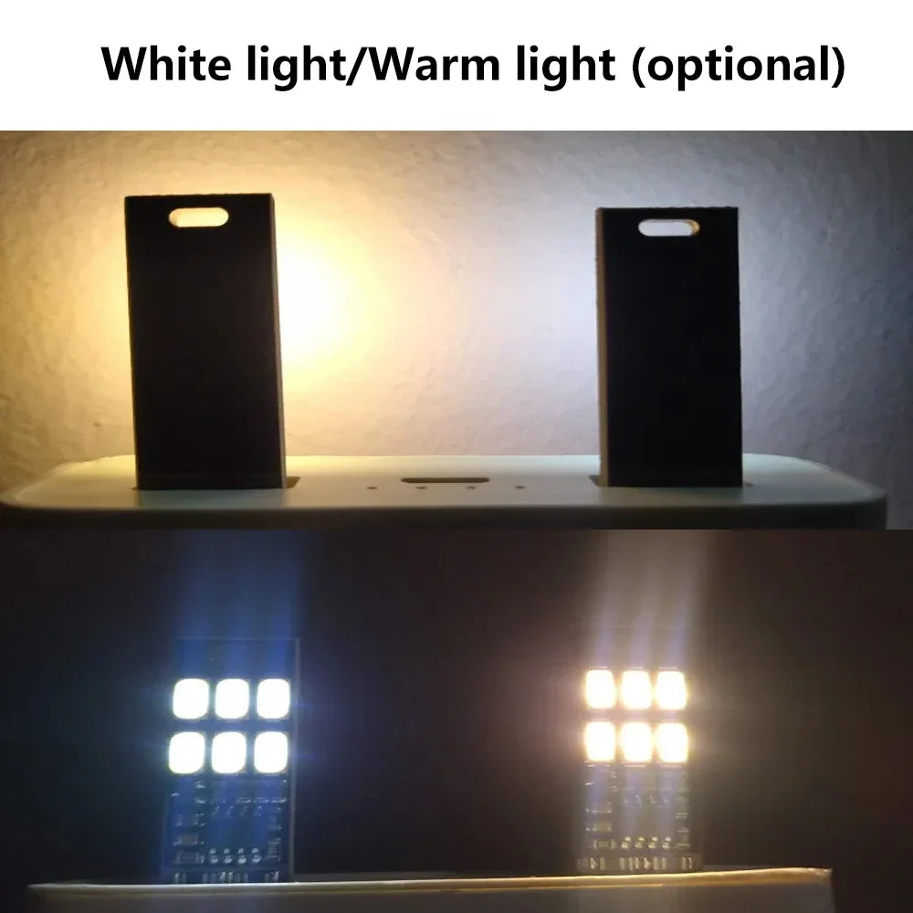 10/5/1PCS Mini 5730 USB 6 LED Light 5V Touch Sensor Dimmable Night Light for Power Bank Computer Laptop Book Reading Table Lamp