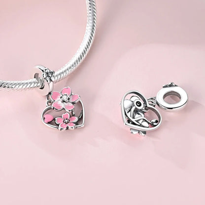 New IN 925 Sterling Silver Charms Beads Headphones Snail Fox Rose Pendant Jewelry Fit Original Bracelet For Women DIY Gift