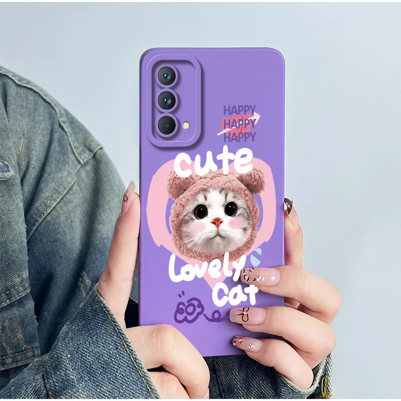 For Realme GT Master Phone Case GTmaster Edition RMX3363 RMX3360 Casing Soft Silicone Sweet Painted Fashion Flower Printed Cover