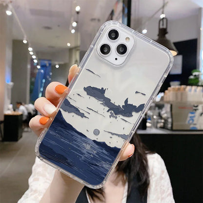 For Samsung S23 S25 Ultra Case Anime Landscape Phone Case For Samsung Galaxy S24 S22 Ultra S20 S21 FE S23Ultra S 23 Plus Covers