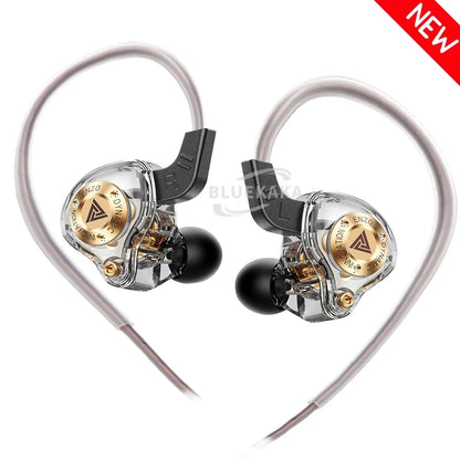 QKZ 15D Dynamic Surround Sound Dual Dynamic Drive Earphones In-Ear Headphones Noise Cancelling Stereo Music Sport Game Headsets