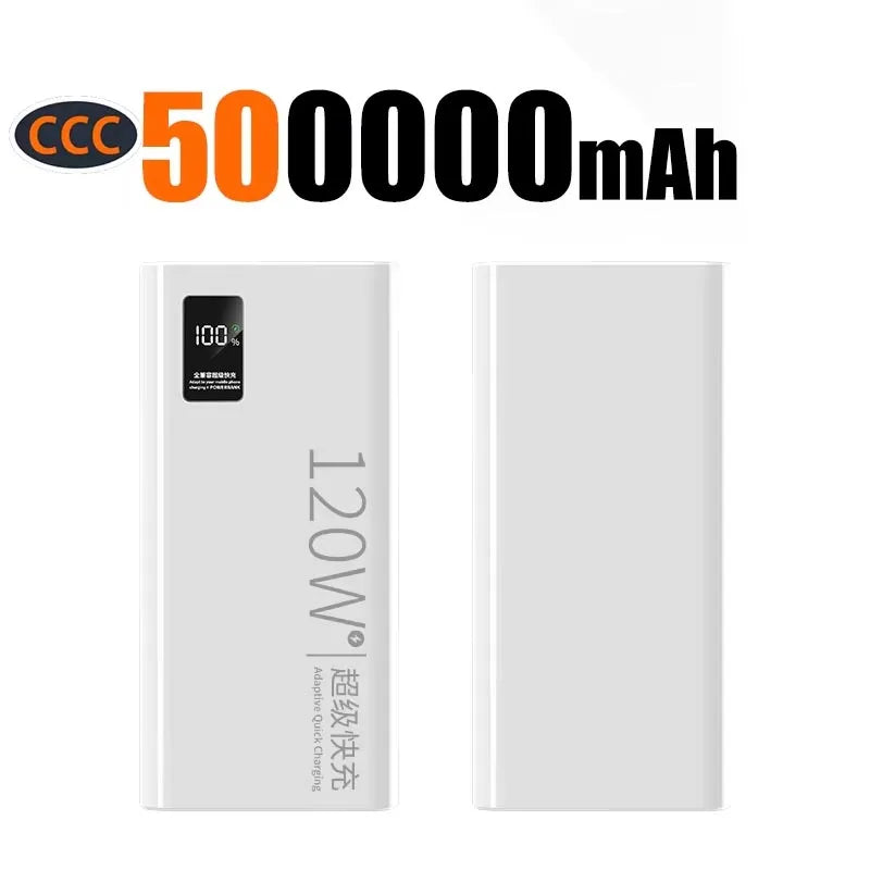Oneplus 120W 500000mAh Power Bank Digital Display Super Fast Charging Portable With Large Capacity And Super Fast Charging Speed