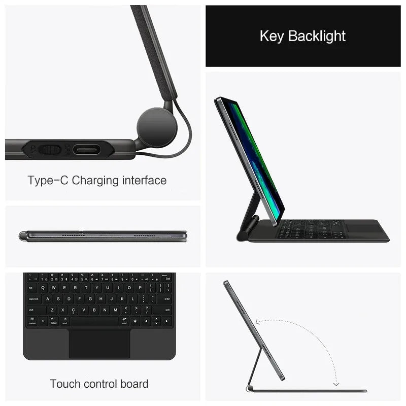 Magic Keyboard Folio For Xiaomi Pad 6 Pad6 11 inch Tablet for MiPad 6 Mi Pad 6 5 Pro Pad5 11" Smart Case Backlit keyboard Cover