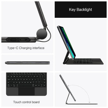 Magic Keyboard Folio For Xiaomi Pad 6 Pad6 11 inch Tablet for MiPad 6 Mi Pad 6 5 Pro Pad5 11" Smart Case Backlit keyboard Cover