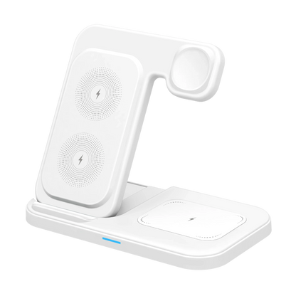 3 in 1 Wireless Charger Foldable Fast Charging Dock Stand For iPhone 17 16 15 14 13 12 Pro Max iWatch 11~2 Ultra SE AirPods 4 3