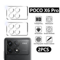2Pcs 3D Camera Lens Glass Protector For Xiaomi Poco X6 Pro/F8 Ultra/F8 Pro Pocco Little X6 X 6 Pro X6Pro 5G Camera Flims Cover