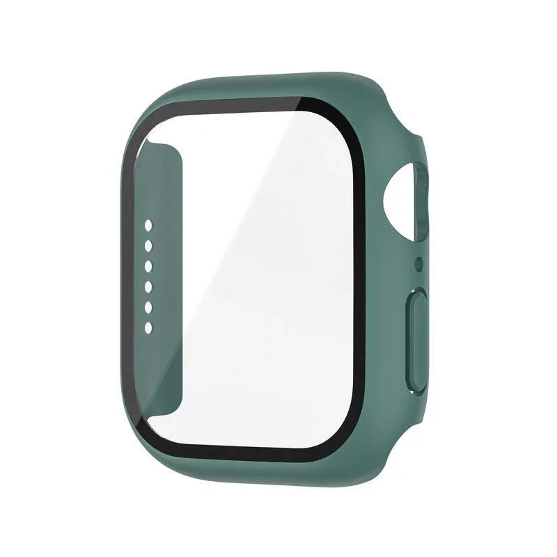 Glass+Cover For Apple Watch case 8 7 9 45mm 41mm 44mm 38 42mm iWatch Accessorie Screen Protector Apple watch series 6 SE 5 40mm