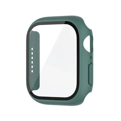 Glass+Cover For Apple Watch case 8 7 9 45mm 41mm 44mm 38 42mm iWatch Accessorie Screen Protector Apple watch series 6 SE 5 40mm