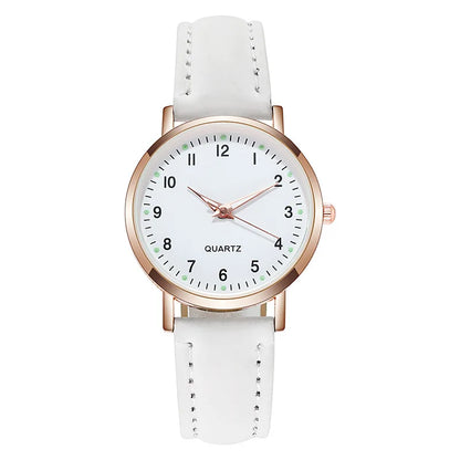 Fashion Watch For Women Leather Belt Watches Ladies Luxury Analog Quartz Luminous Wristwatch Clock Relogio Feminino