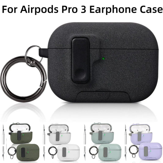 For AirPods Pro 3 Case Full Body Shockproof Protective Mobile Phone Holder Style Earphone Case with Cleaner Kit For AirPods Pro3