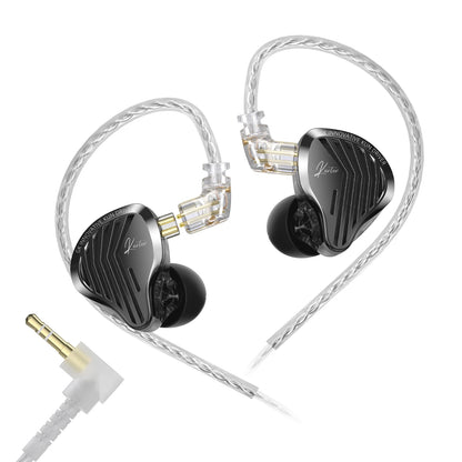 GK KUNTEN Dynamic Drive Headphones HIFI Heavy Bass Earbuds Sports Metal Headphones Detachable Headphones Gaming Headset Ear Buds