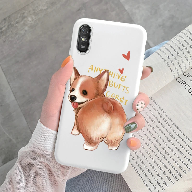 For Redmi 9AT 9A 9at Back Cover Protective Case Soft Silicone Cute Cartoon Cat Frog Funda Phone Case For Xiaomi Redmi 9C 13C 14C