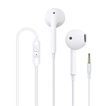 3.5mm Stereo In-Ear Headphones Sport Music Earbud Handfree Universal Wired Headset Earphones with Mic For Xiaomi Huawei Samsung