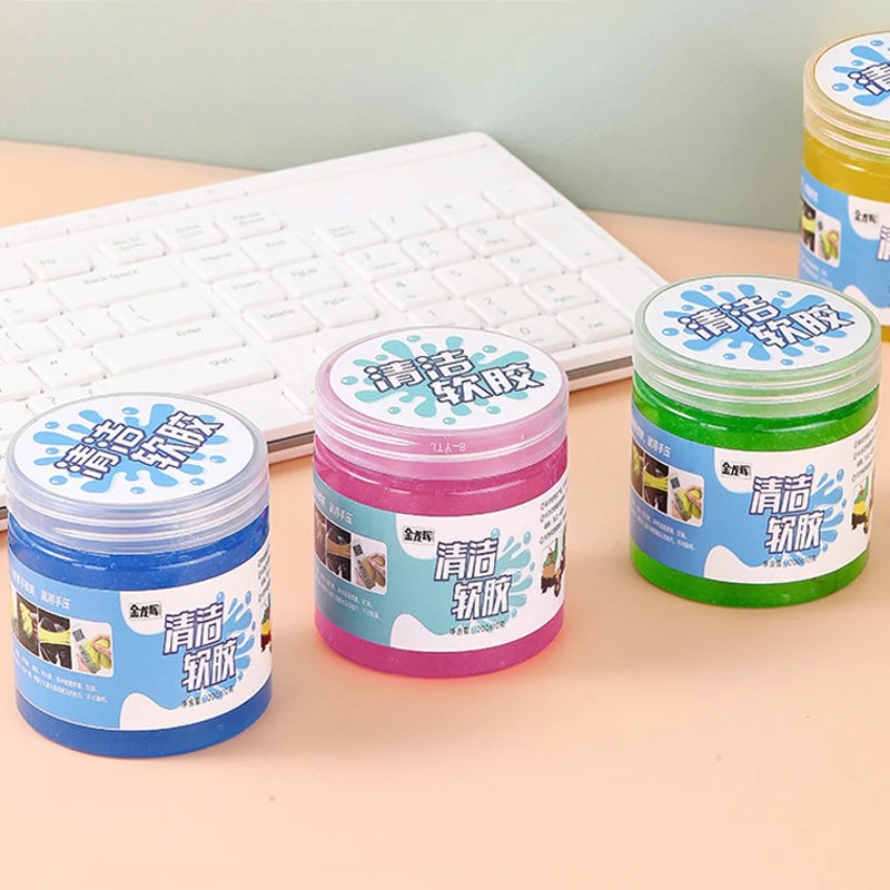 Car Air Vent Dashboard Cleaning Gel Multiuse Reusable Dirt Cleaner Gel Keyboard Laptop Car Interior Dust Dirt Remover Gel