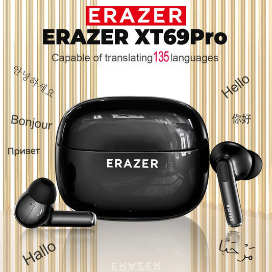 ERAZER XT68/XT69PRO Bluetooth Earphones In-ear Earbuds TWS Wireless Headphones Game Low Latency Bluetooth 5.4 Noise Reduction
