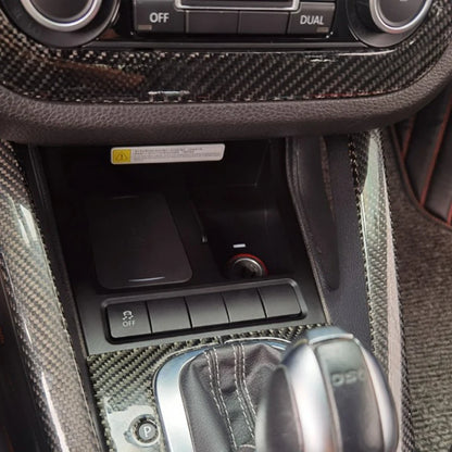 Car wireless charger Pad for Volkswagen Golf 6 MK6 Golf 5 Scirocco Sagitar 2008-2013 charging panel phone holder accessories