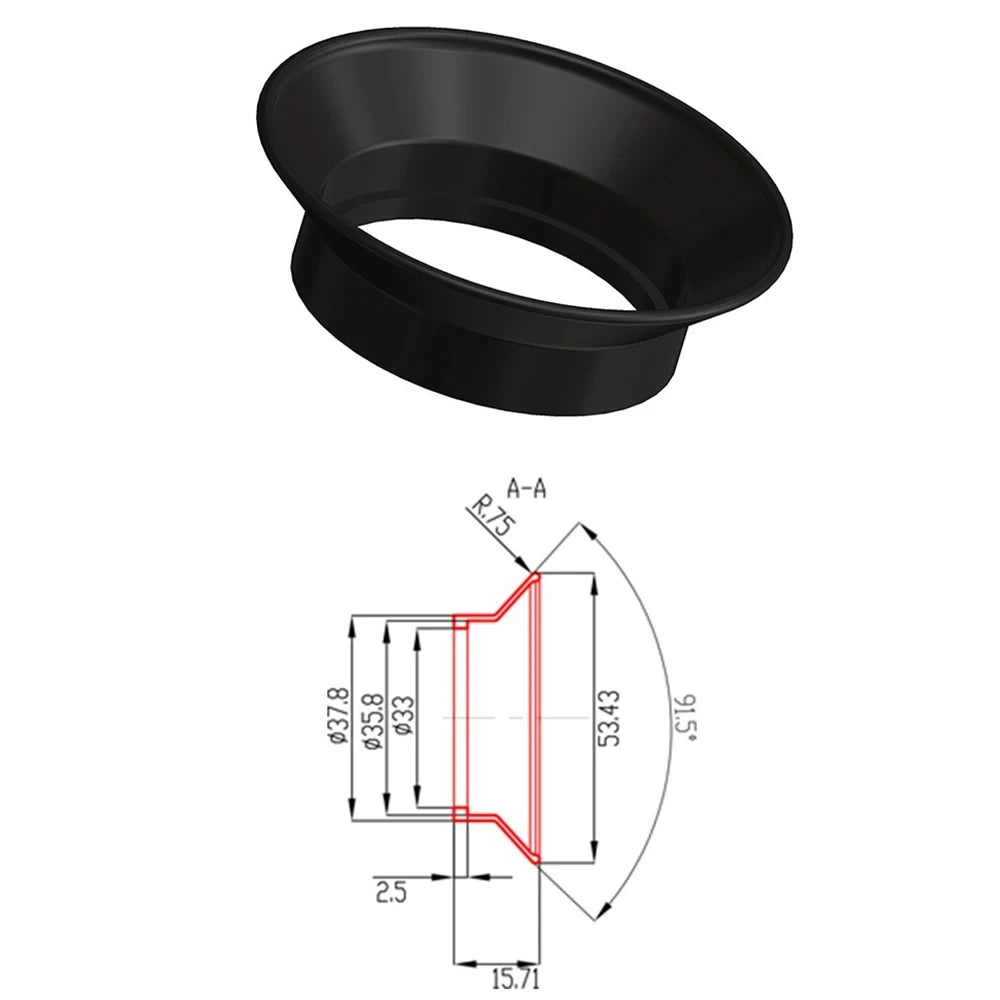 33-38mm Recoil Eye monocular screen Protector for Infrared Thermal Night vision Rubber Eye Cup Eyepiece Cover Guards Anti Impact