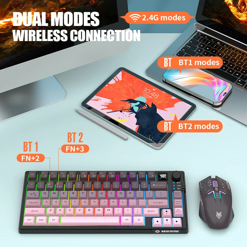 K920 USB Wired Game Keyboard Mouse Set Illuminated Desktop/Laptop Home Office Female Male Keyboard