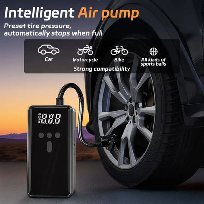 New 1000A Car Jump Starter Power Bank Portable 150PSI Air Pump Car Battery Emergency Boosters 12V Starting Device Car Starter