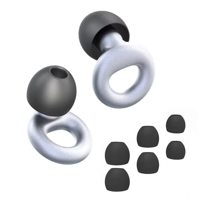 Plugs for Sleep,Swim, Work– Super Soft Silicone Ear Reusable Hearing Protection for Noise Reduction 8 Ear Tips in XS/S/M/L
