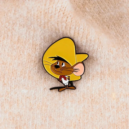 Mexican Mouse Enamel Pin Badges on Backpack Brooches for Women Men Lapel Pins Animal Jewelry Cosplay Accessories Toys Gift