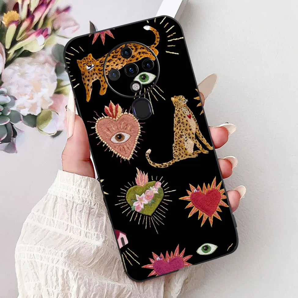 6.8'' For Tecno Spark6 KE7 Back Cover For Techno Spark 6 Case Shockproof Luxury Cute Cartoon Funny Cool Silicone Bumper Funda