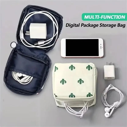 Waterproof, Large Capacity, Cute Storage Bag, Portable, Suitable for Storing Cosmetics, Earphones, Data Cables, Sanitary
