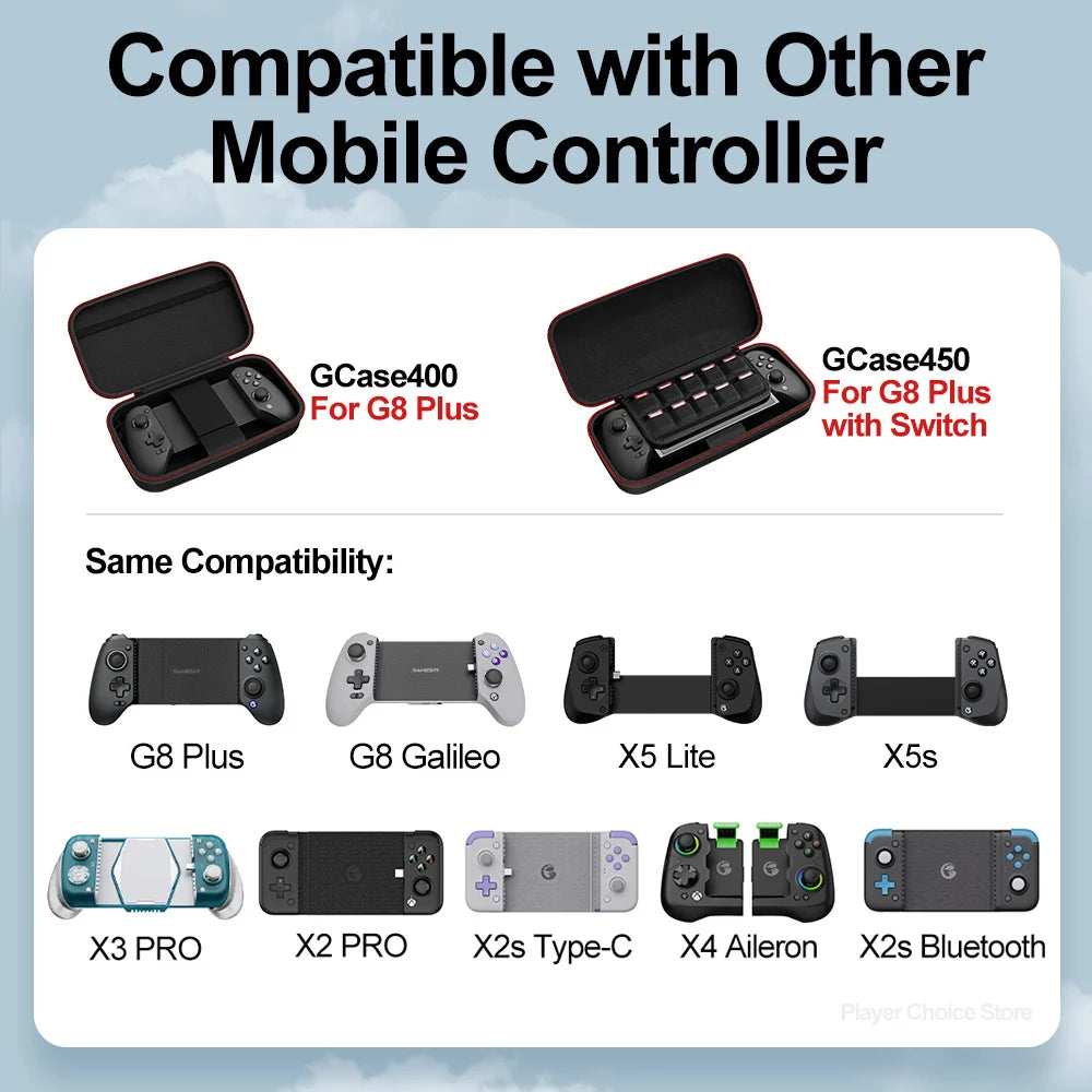 GameSir G8 Plus Carrying Case G8 Galileo X5 Lite X5s Controller Bag for X3 PRO X2 PRO X2s Type-C X4 Aileron Mobile Gamepads Box