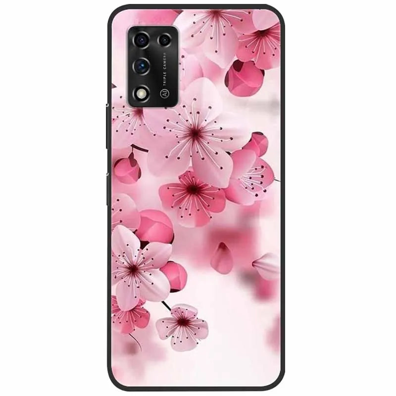 For ZTE Libero 5G II Case Marble Soft Silicone Protective Back Covers for ZTE Libero 5G III A202ZT 2022 5GIII Flower Coque TPU