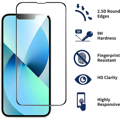 9D Full Cover Tempered Glass For iPhone 14 13 12 11 Pro Max Protective Glass on iPhone XS Max XR 8 7 6S 6 Plus Screen Protector