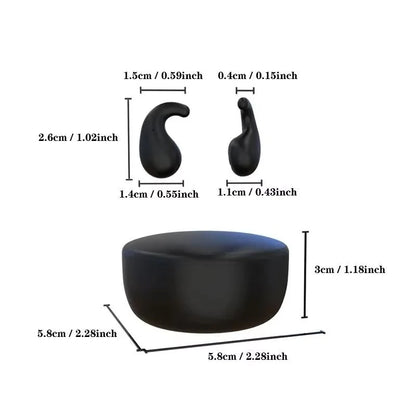 SK28 Ultra-thin Sleeping Headphones 5.4 Wireless Bluetooth Headset Invisible Earbuds Hidden In Ear Sports Earphones Waterproof