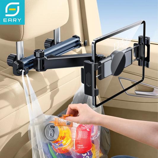 Eary Car Headseat Magnetic Tablet Holder Phone Stand Back Rear Seat Car Accessories 360°Rotatable Foldable Bracket for iPad Pro