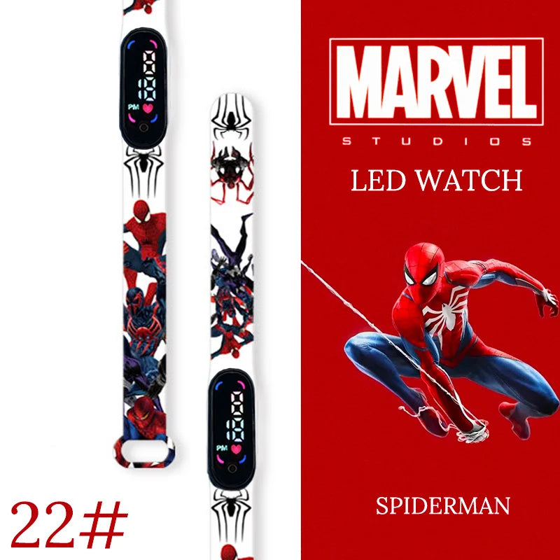 New Spiderman Kid's Watches Men Sport Wristband Bracelet Waterproof Children Digital Watch Boys LED Clock relogio montre