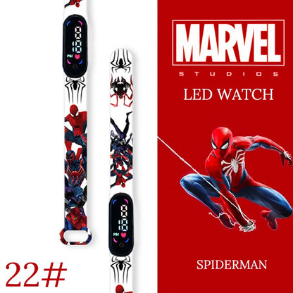 New Spiderman Kid's Watches Men Sport Wristband Bracelet Waterproof Children Digital Watch Boys LED Clock relogio montre