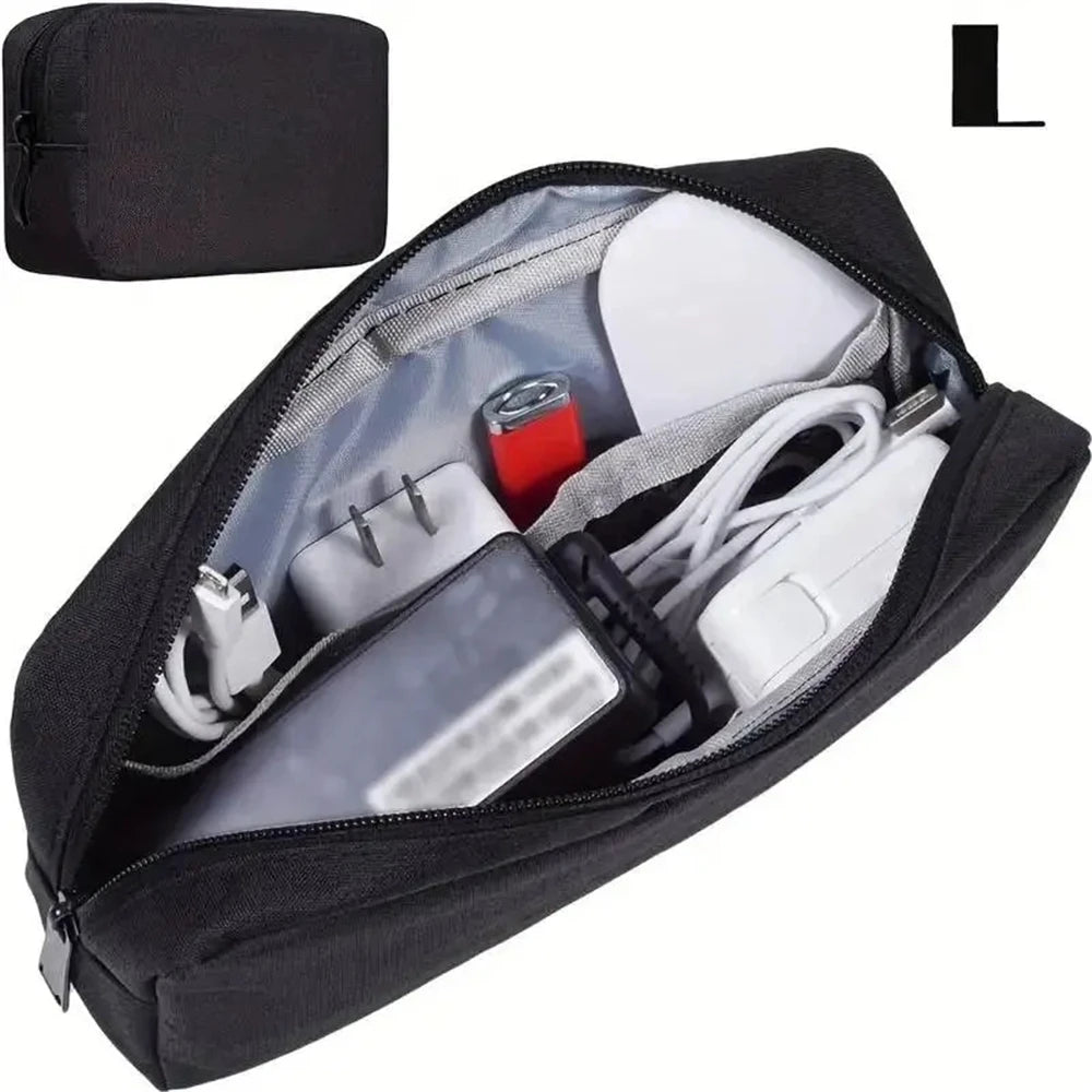 1pc Storage Bag Cable Cord Organizer Portable Digital Storage Bag for Watch,Cable,Power Bank,Charger,Charging Cords,Mouse